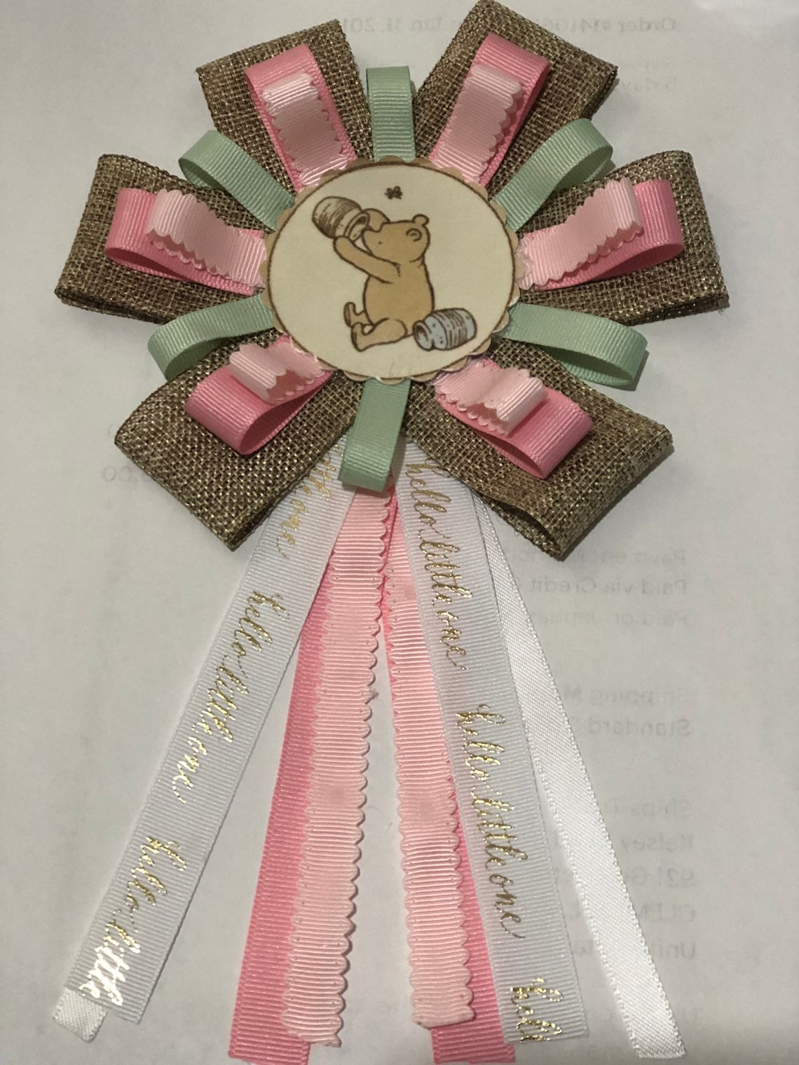 Large Mommy Baby Shower Ribbon Etsy
