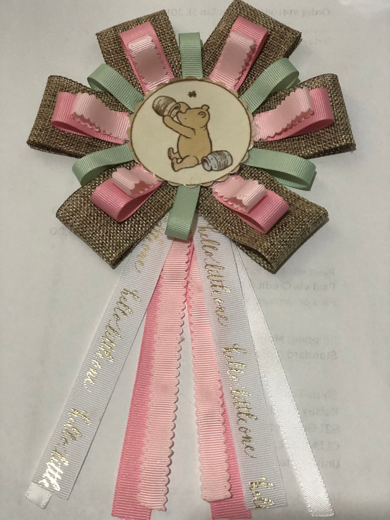 Large Mommy Baby Shower Ribbon Etsy