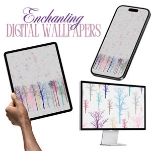 Enchanted Forest Digital Wallpaper Collection