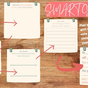 SMART Goals Planning Sticker Set
