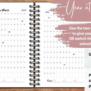 Year at a Glance, Perpetual Calendar for Planning - Etsy