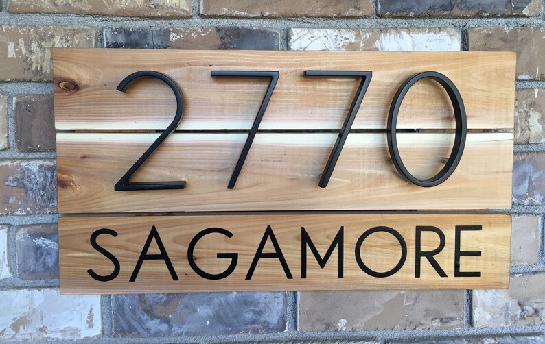 Cedar Address Plaque Address Plaque Rustic Address Plaque Etsy
