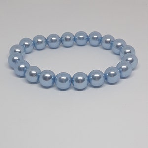 Light Blue Pearl Bracelet