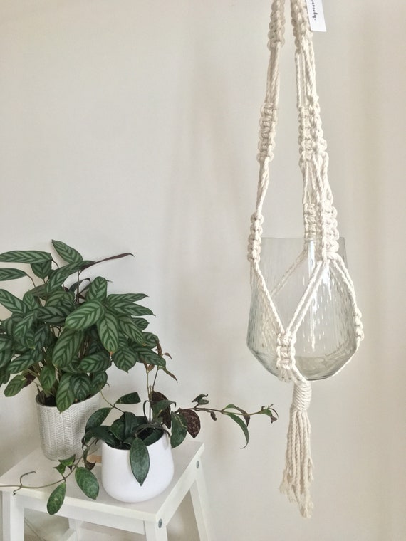 CLASSIC Macrame Plant hanger Macrame pot hanger Macrame | Etsy