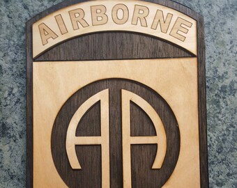 82nd Airborne Division Patch plaque