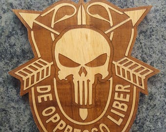 Special Forces/Punisher Skull plaque