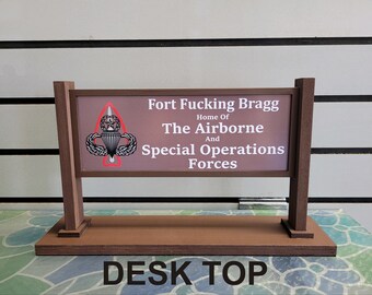 Ft Fucking Bragg replica sign