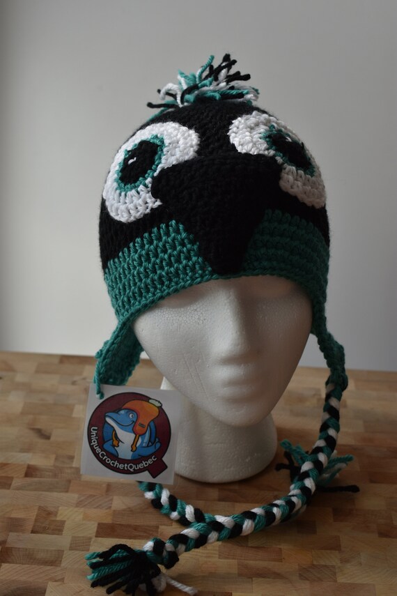 Chapeau Bonnet Tuque Pingouin Au Crochet Pour Enfants Beanie Etsy