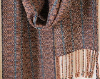 Vermont Hand Woven Multi Harness Bamboo Scarf