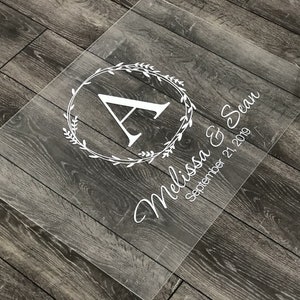 Clear Acrylic Wedding Guest Book - Bridal Guest Book - GuestBook Sign