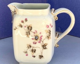 Antique Charles Field Haviland CFH GDM Limoges, France, Passion Flowers Creamer. Schleiger 373 pattern