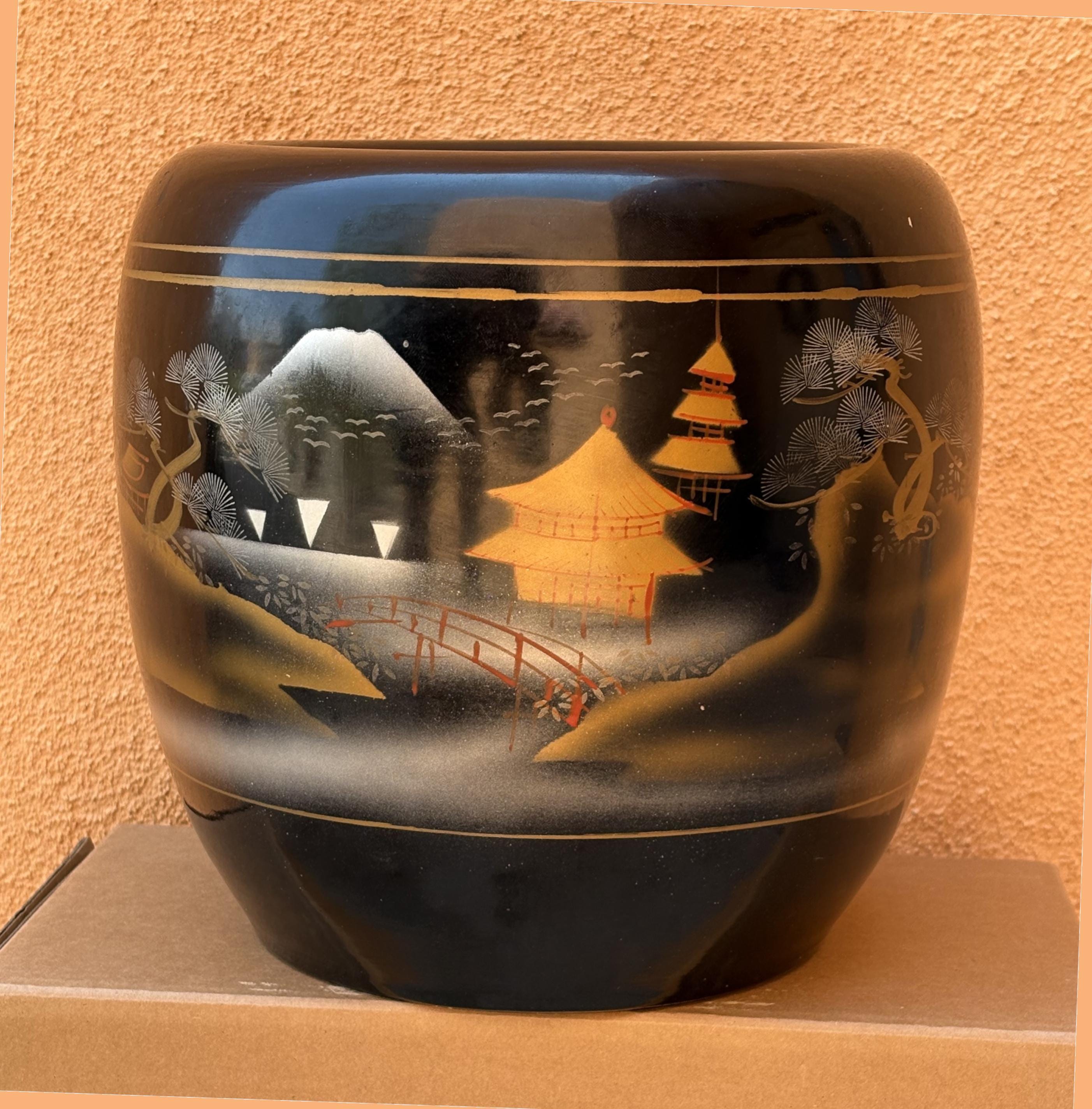 Antique Japanese Ceramic Hibachi - Etsy
