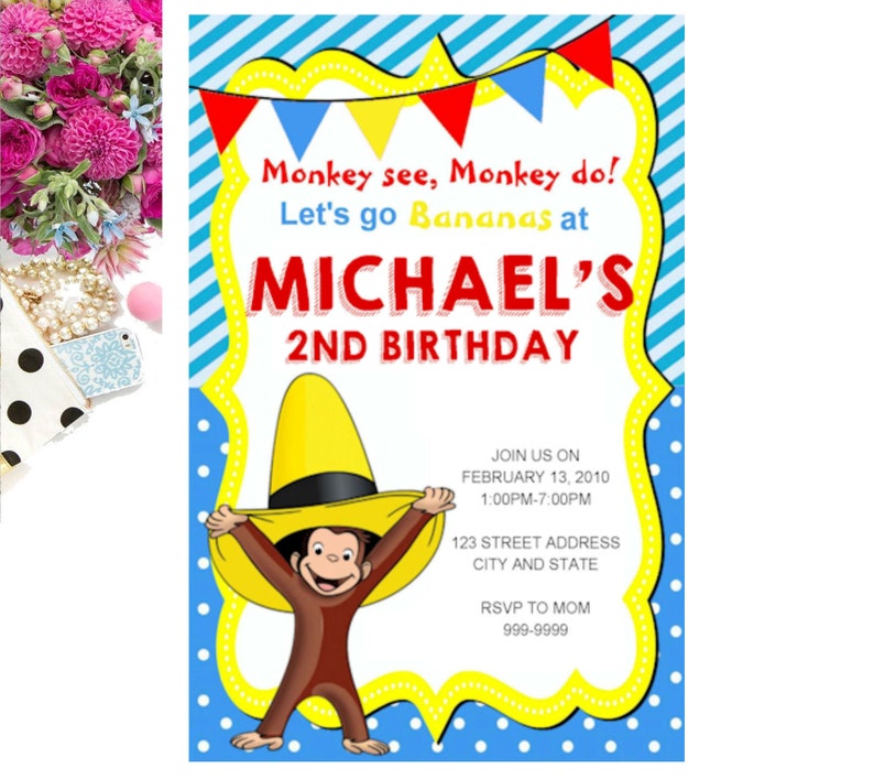 Curious Birthday Invitation Curious Invite Etsy