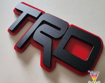 TRD cast acrylic Badge 5"x2.5"