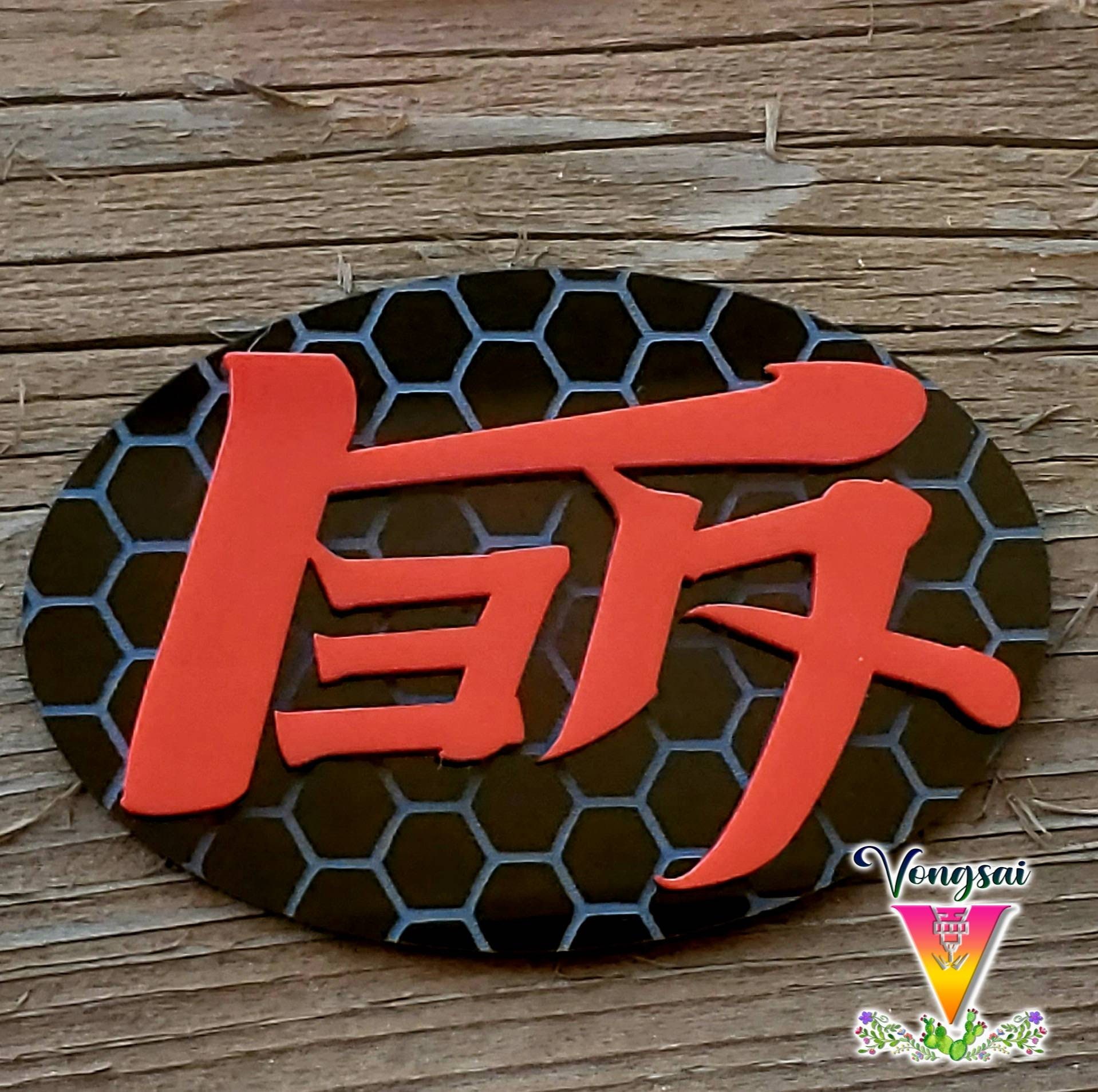 JDM TEQ Sport Car Grille Emblem – Red Metal Decal Sticker – 9cm Toyota Style Badge