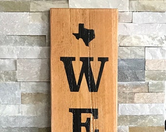 Texas WELCOME Porch Sign