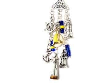 LIGHTHOUSE rear view mirror charm-car charm-Lighthouse Gifts-car accessory-Gift for Lighthouse Lover