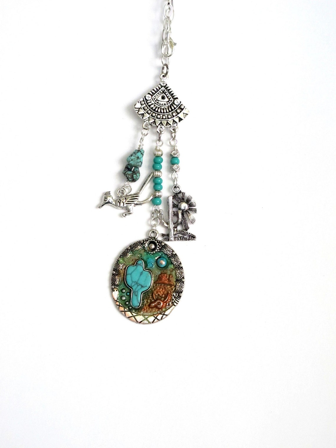 SOUTHWEST CAR Charmrear View Mirror Charmsouthwest Inspired Etsy