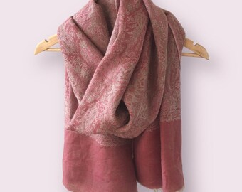 Indian pure wool bohemian wrap scarf