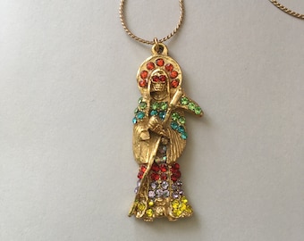 Santa Muerte pendant necklace - hecho en mexico