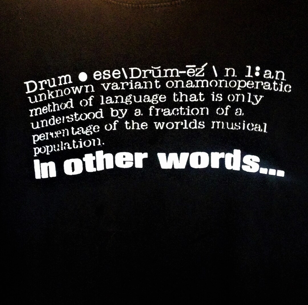 Drum Definition Shirt Etsy