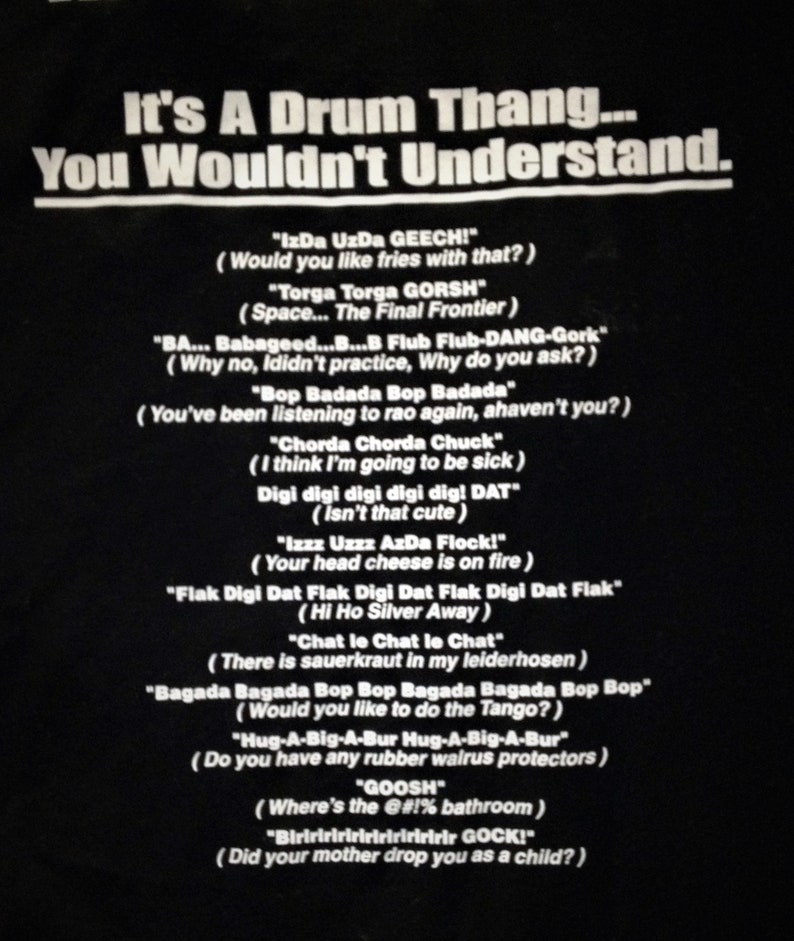 Drum Definition Shirt Etsy