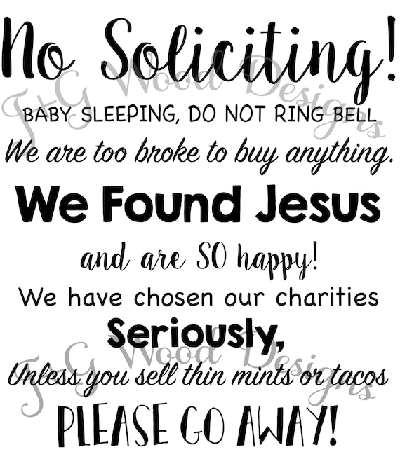No Soliciting Svg Etsy No Soliciting Svg Etsy