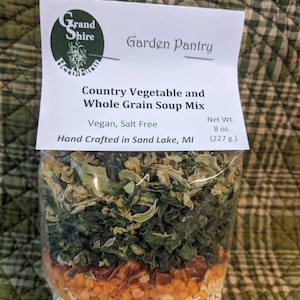 Country Vegetable & Whole Grain Soup Mix (Salt Free)