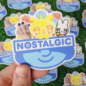 Nostalgic Noggin Waterproof Sticker