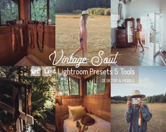 Vintage Soul Lightroom Presets: Mobile & Desktop, Retro Film Filters