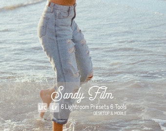 Sandy Film Lightroom Presets: Retro Beach Photography (Mobile & Desktop)