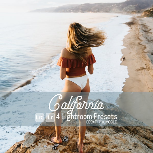 Ajustes preestablecidos de Lightroom de California: Móvil y escritorio, Viajes de verano (Descarga instantánea)