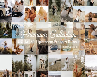 Premium Collection 89 Lightroom Presets Mobile/Desktop BUNDLE By Jakesout.  Instagram Filters, Natural, Clean, Portrait, Wedding, Blogger
