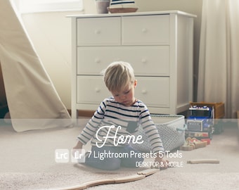Home Lightroom Presets. Desktop And Mobile Compatible. 7 Presets 5 Tools. Family, Baby, Children, Nursery, Newborn, Indoor photos, Instagram