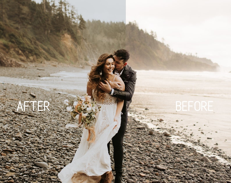 Best bundle Lightroom presets before and after visual representation of the differences between raw image and edited image