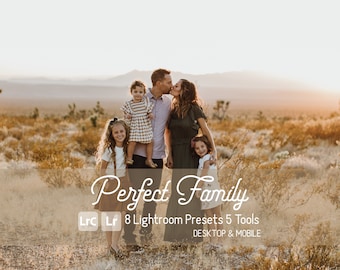 Lightroom-voorinstellingen voor familiefoto: mobiele en desktopfilters (8 voorinstellingen)