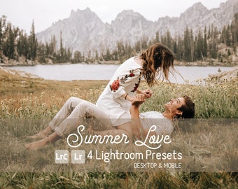 Summer Love Mobile/Desktop Lightroom Presets. Blogger, Photo Filter, Instant download, Instagram, Clean, Natural, Engagements, Couples