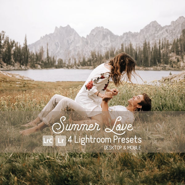 Summer Love Mobile/Desktop Lightroom Presets. Blogger, Photo Filter, Instant download, Instagram, Clean, Natural, Engagements, Couples