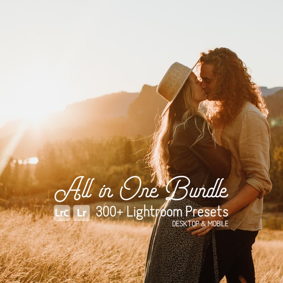 All In One 300+ Lightroom Preset Bundle with bonus Ai Masking Presets by Jakesout. Desktop/Mobile. Wedding, Vintage, Seasons, Bright, Airy