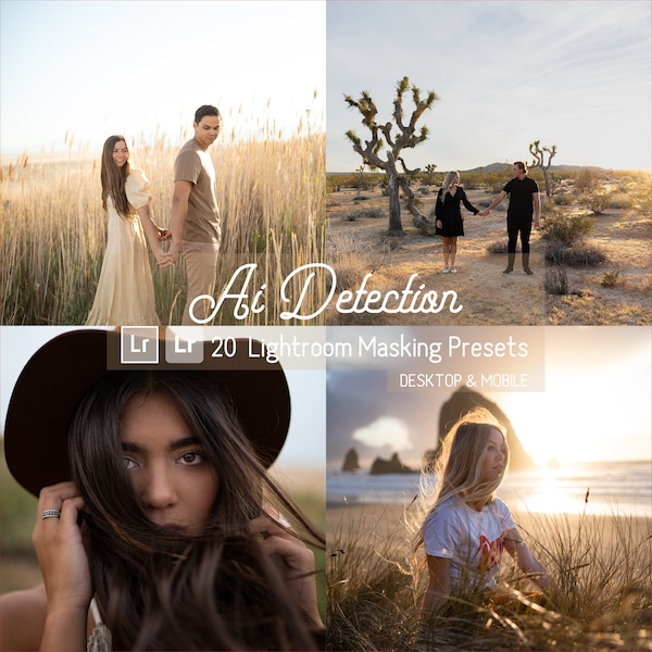 Ai Masking Lightroom Presets (20) - Mobile/Desktop, Ai Auto Detection/Selection, Brushes, Photo Retouching, Speed up Workload