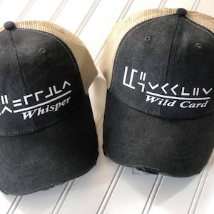 Custom BLM Mustang Horse Brand hat distressed trucker style cap