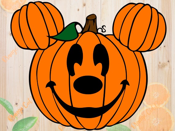Download Mickey Pumpkin Svg Halloween Pumpkin Cutfiles: Svg Dxf Eps ...