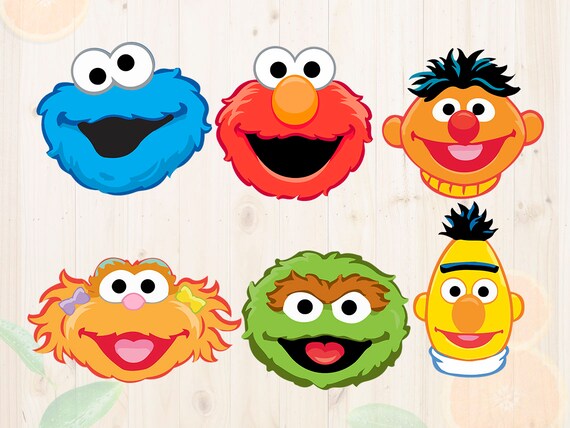 sesame street svg sesame st characters dxf eps png etsy