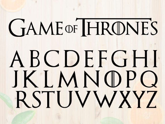 game of thrones font on word