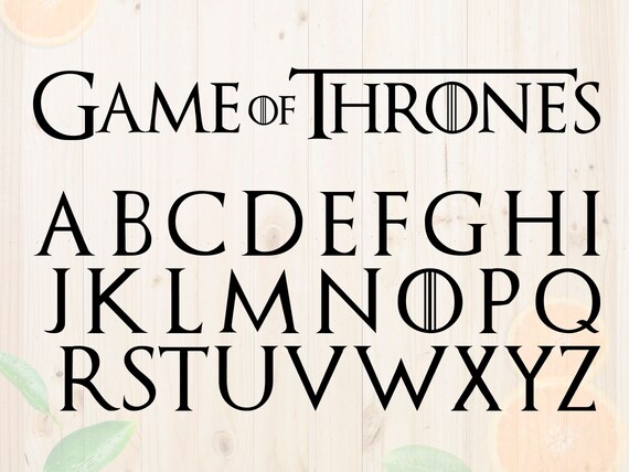 game of thrones font on word