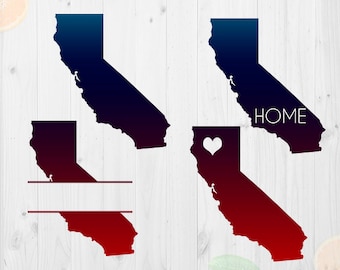 California Svg File, California state silhouette, California Cut file, Eps & Png files, California clipart, CA State for Cricut/Silhouette