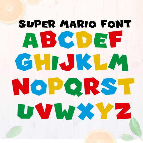 super mario 64 font