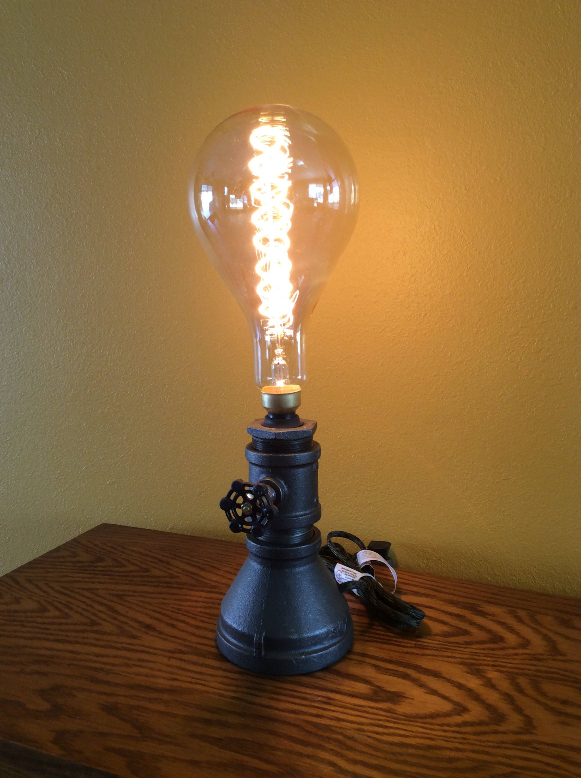 Steampunk Large Bulb Table Lamp Etsy Australia