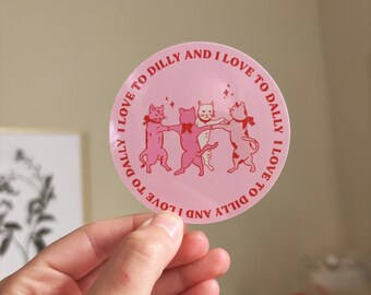 J'aime le chat Dilly Dally Sticker