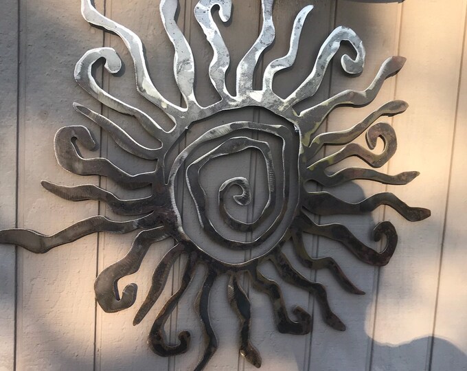 Rustic Wall Sun Decor Indoor Outdoor Sun Metal Sun Art Etsy